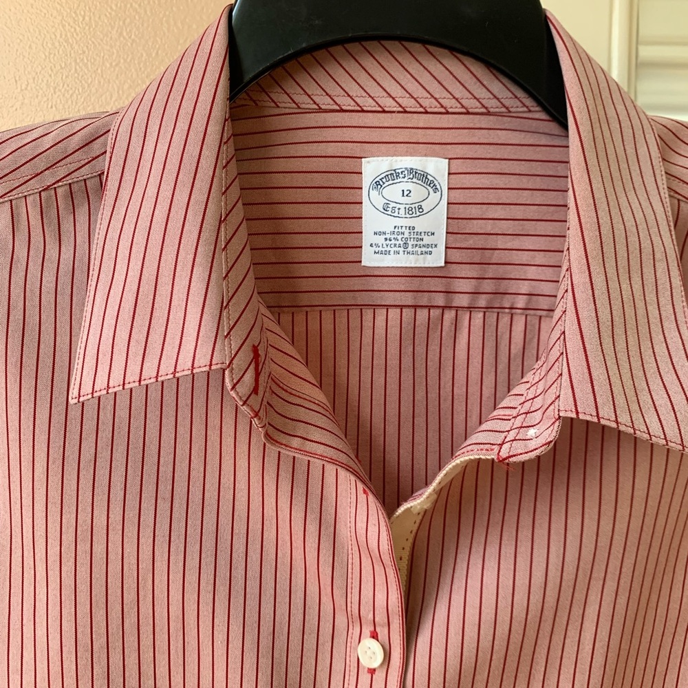 Brook Brothers, long sleeve blouse, size 12